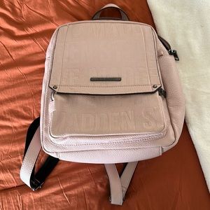 Steve Madden Pink Small Faux Leather Backpack